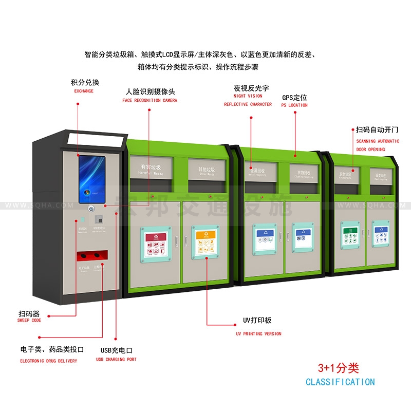 環(huán)保分類(lèi)垃圾箱